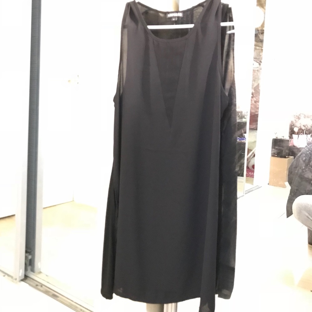 Black mini dress